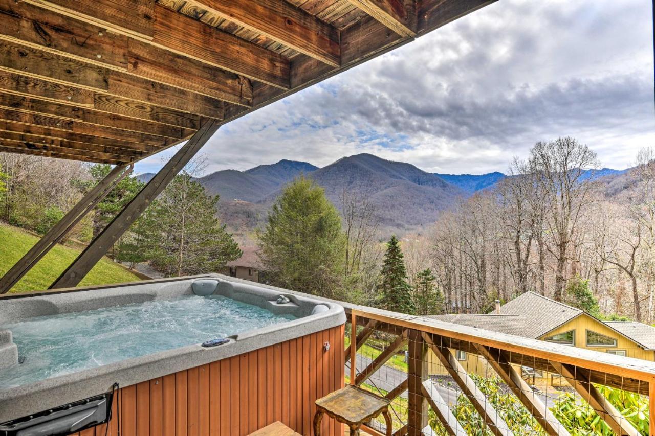 Best Location - Maggie Valley Cabin With Hot Tub! Exterior foto